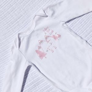 CANADIANA Rose Gold White Cotton Hiking Onesie